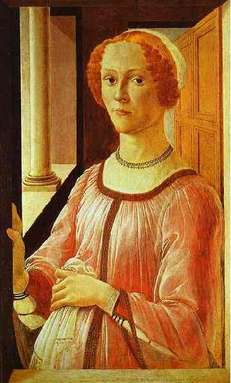 Sandro Botticelli Portrait of a Lady France oil painting art